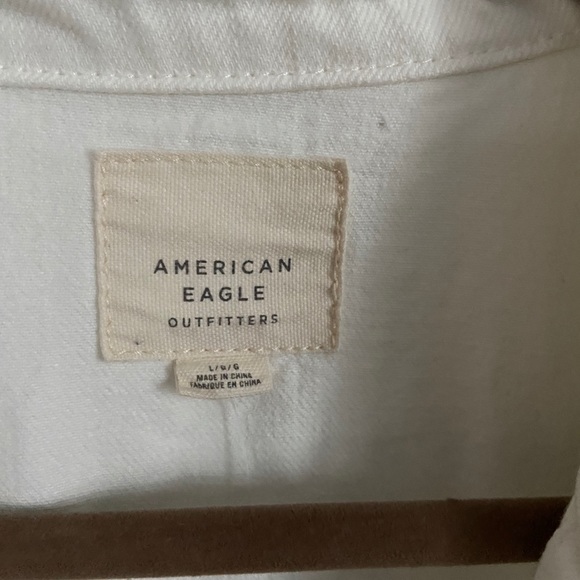 distressed white denim jacket - Picture 3 of 7